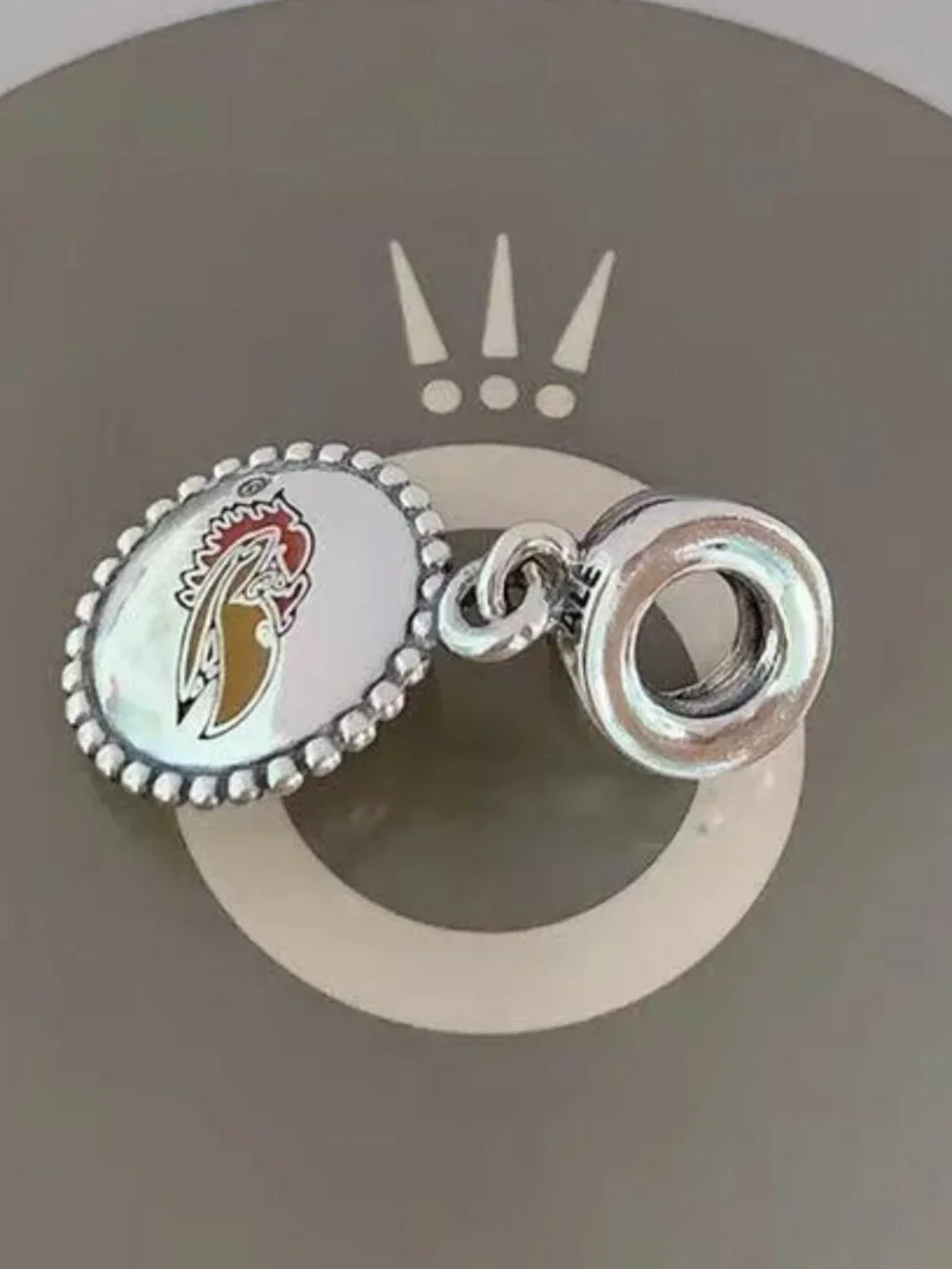 Pandora, Bracelets, Charms, New- Kansas University Dangle, Silver, Pendant